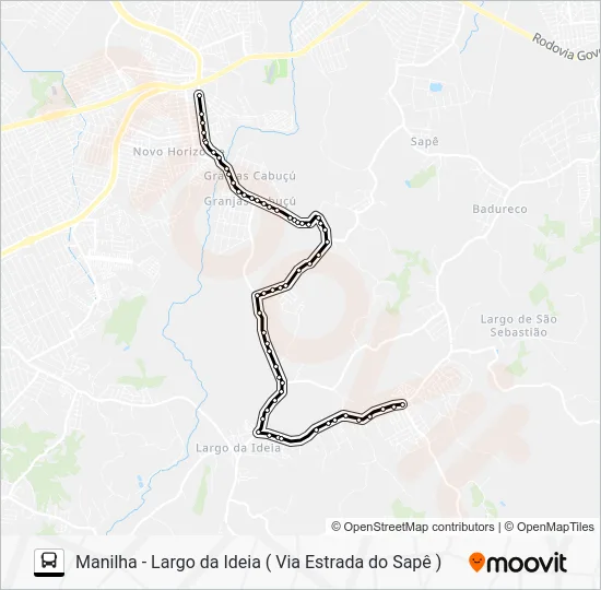 703M Bus Line Map
