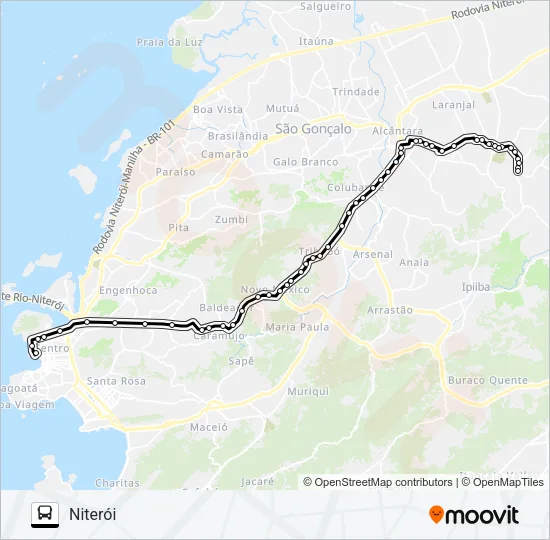 549MS Bus Line Map