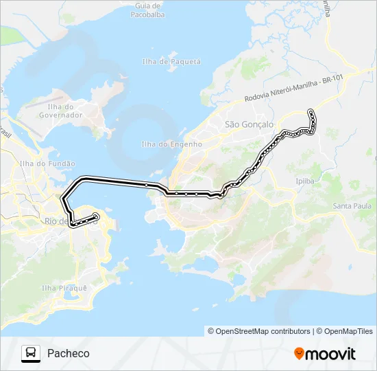 7721P Bus Line Map