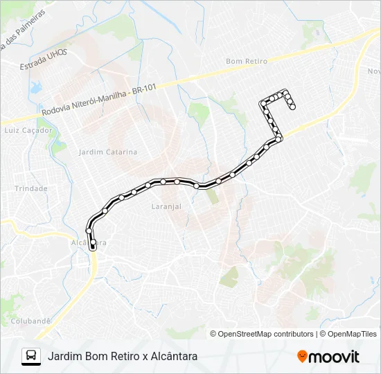 21A Bus Line Map
