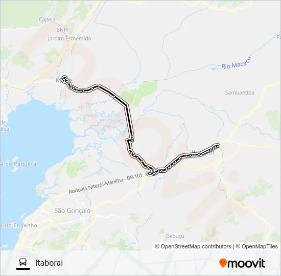 123Q Bus Line Map