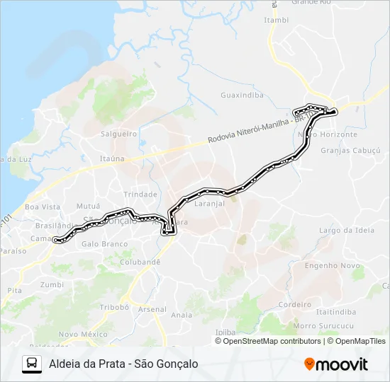 125Q Bus Line Map