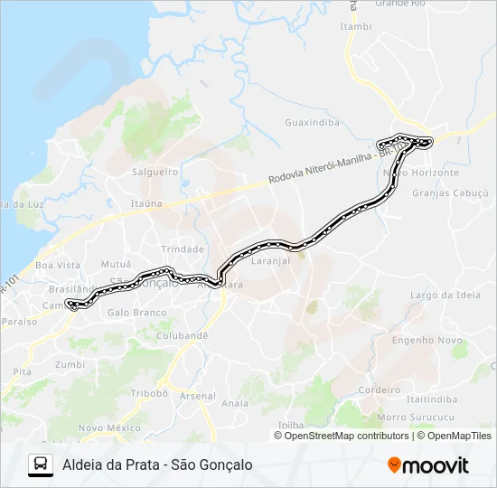 125Q Bus Line Map
