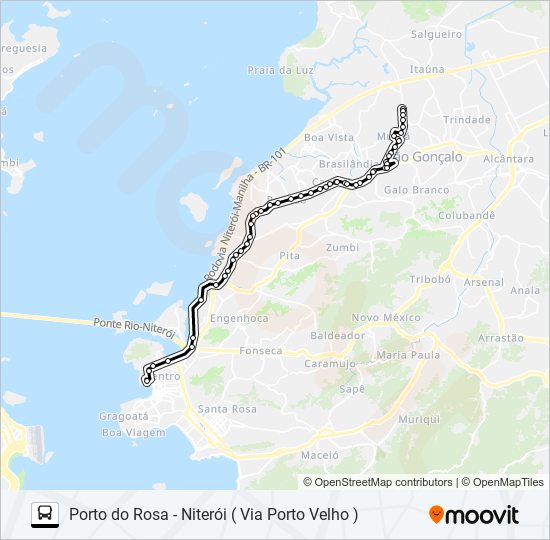 Mapa de 515M de autobús