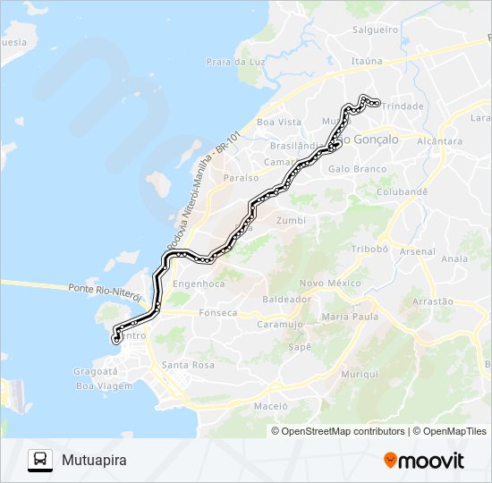 Mapa de 516M de autobús