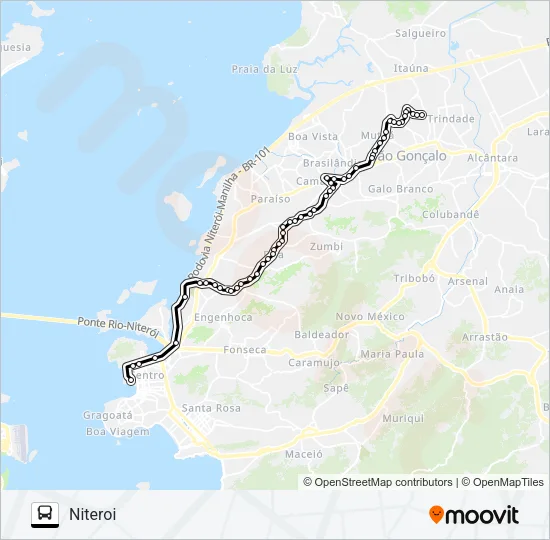 516M Bus Line Map