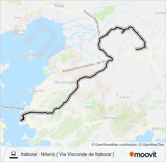 124M Bus Line Map
