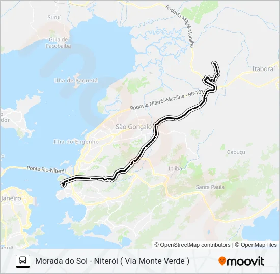 414M Bus Line Map