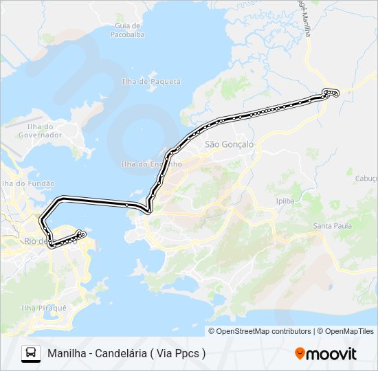 Mapa da linha 566D de ônibus