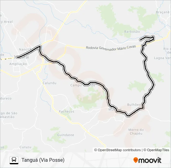 600M Bus Line Map