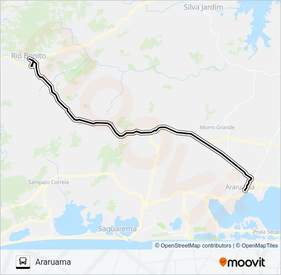 B105 Bus Line Map