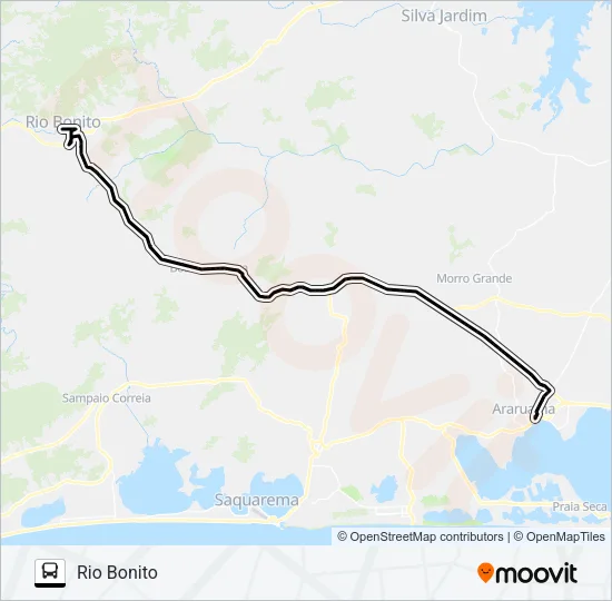 B105 Bus Line Map