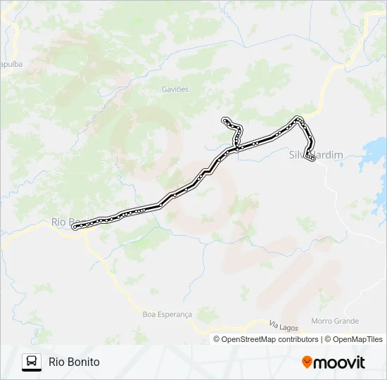 B115 Bus Line Map