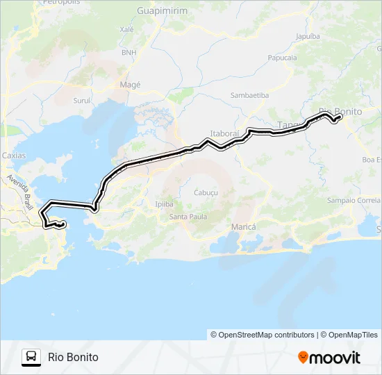 1925D Bus Line Map