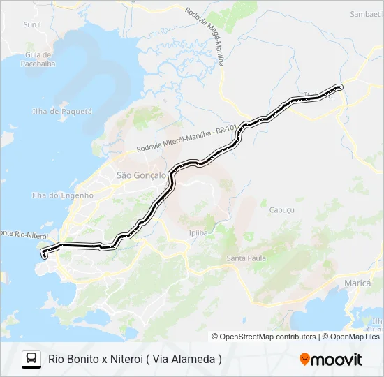 2MB10 Bus Line Map