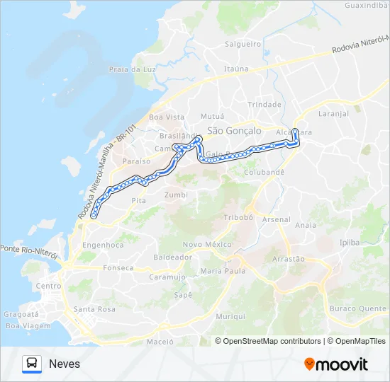 56 Bus Line Map