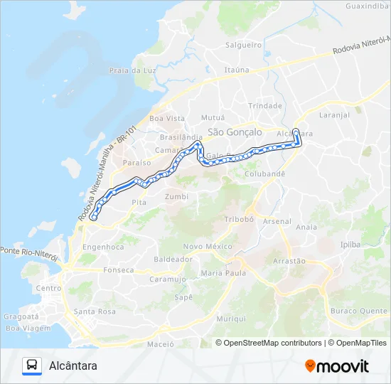 56 Bus Line Map