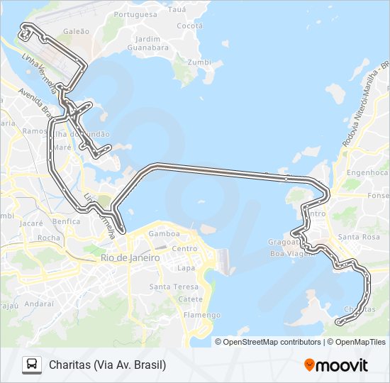 Mapa da linha 1760D (EXECUTIVO) de ônibus