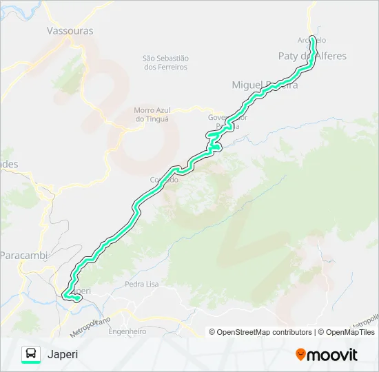 MP74 Bus Line Map