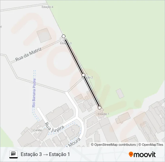 DONA MARTA Funicular Line Map