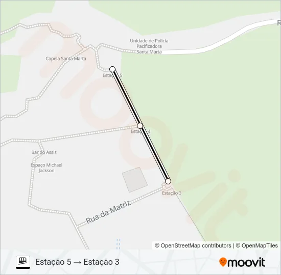 DONA MARTA Funicular Line Map