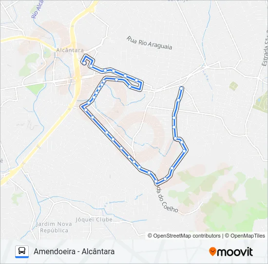 34B Bus Line Map