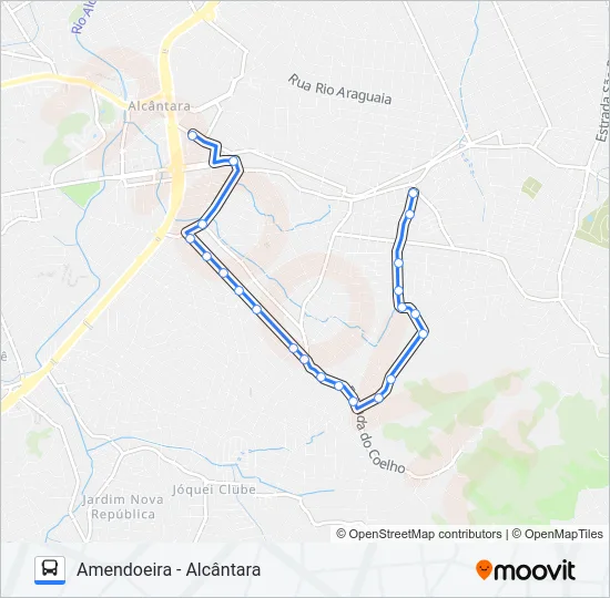 34B Bus Line Map