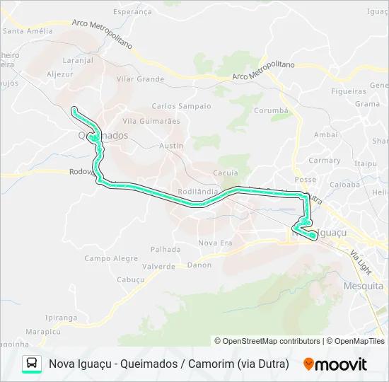 155I Bus Line Map