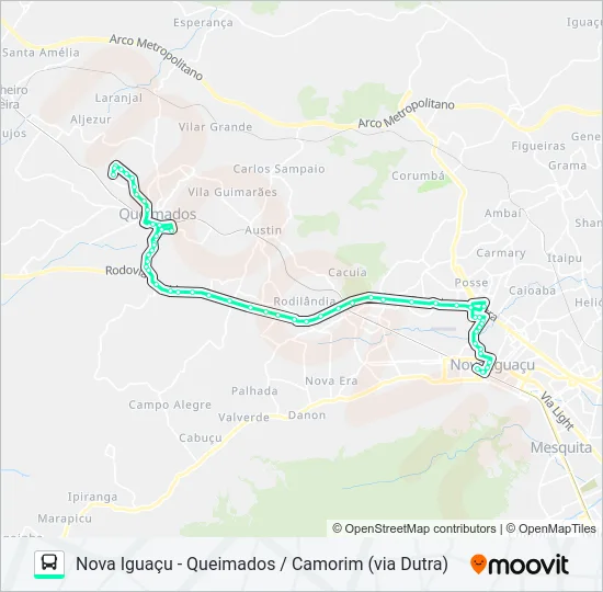 155I Bus Line Map