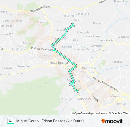 705I Bus Line Map