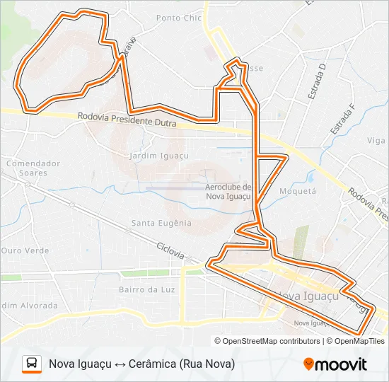 102 Bus Line Map