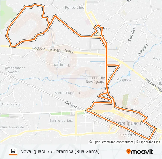 103 Bus Line Map