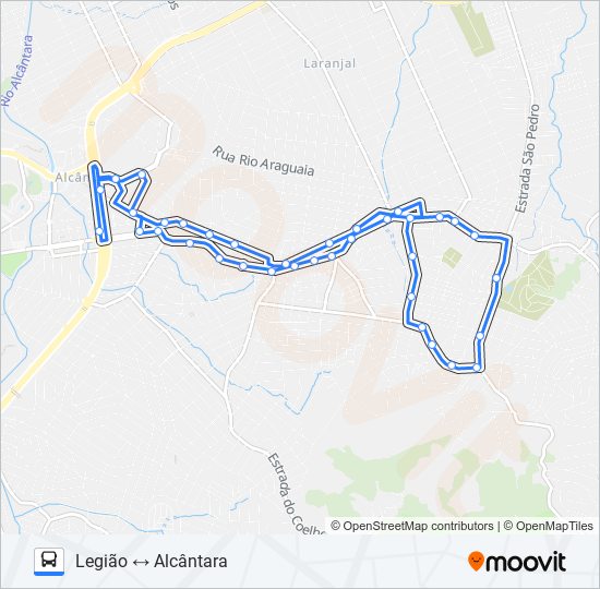 Mapa de 18 de autobús