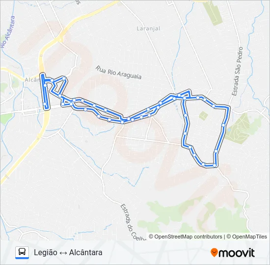 18 Bus Line Map