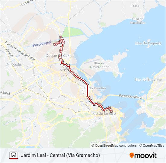Mapa da linha 415C de ônibus