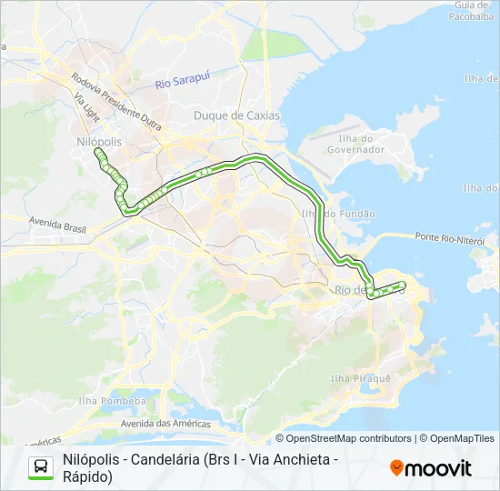 124 Bus Line Map