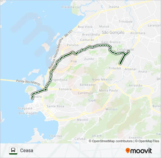 529 Bus Line Map