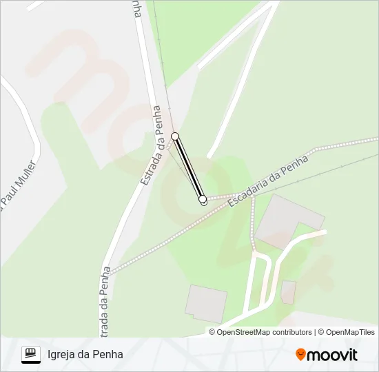 IGREJA DA PENHA Funicular Line Map
