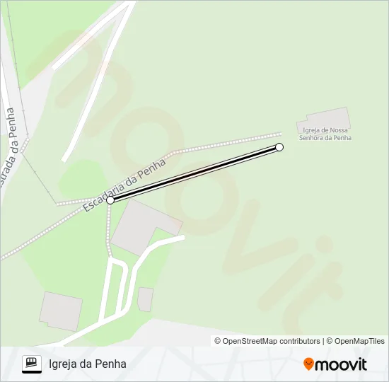 IGREJA DA PENHA Funicular Line Map
