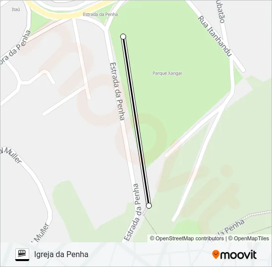 IGREJA DA PENHA Funicular Line Map