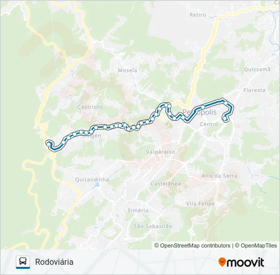 100 Bus Line Map
