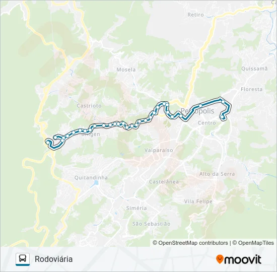 100 Bus Line Map