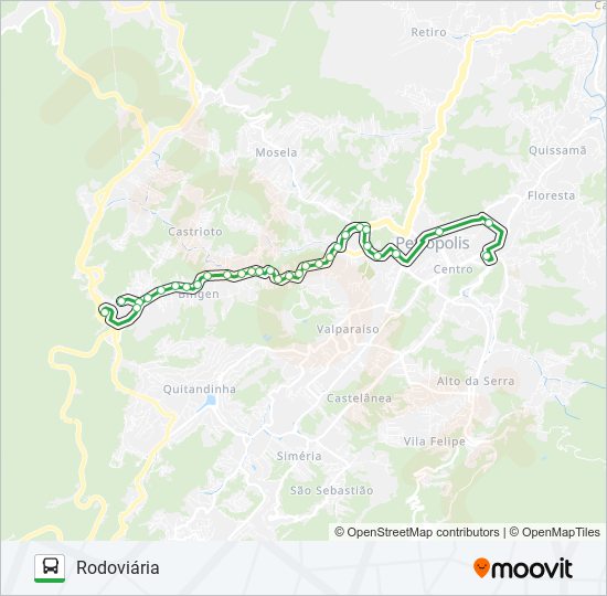 100 bus Line Map