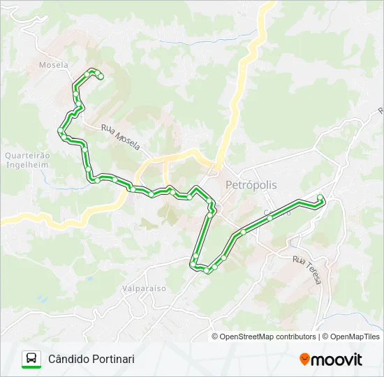 103 Bus Line Map