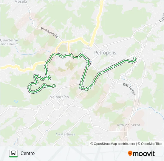 104 Bus Line Map