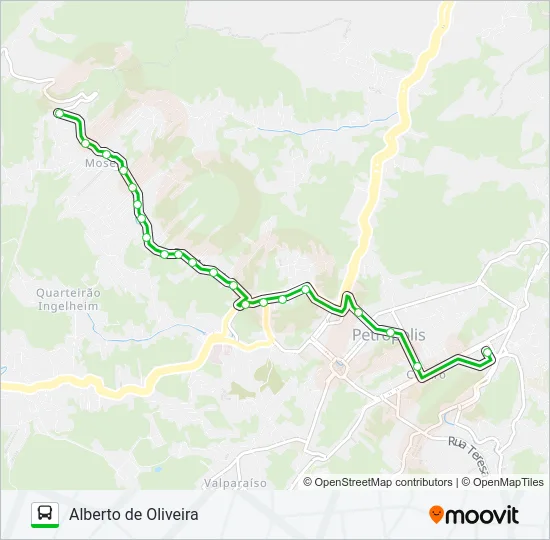 105 Bus Line Map
