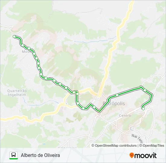 105 Bus Line Map