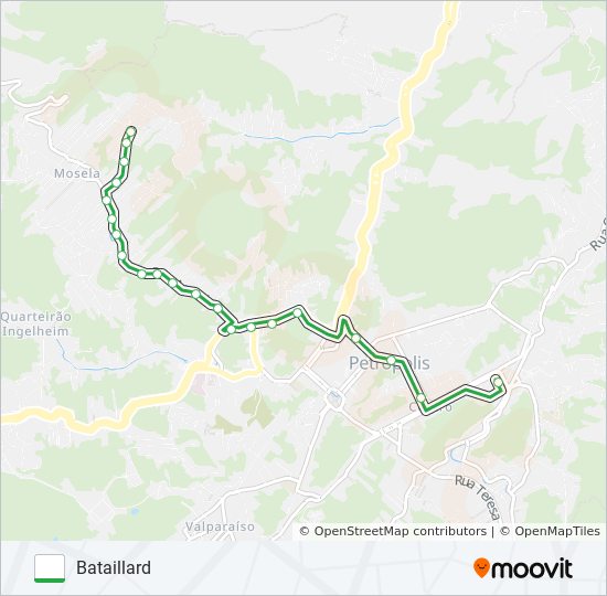 106 bus Line Map