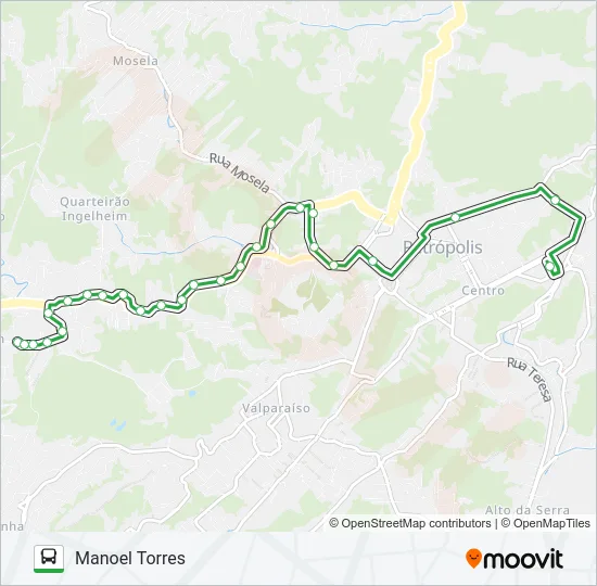107 Bus Line Map
