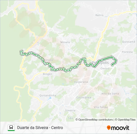110 Bus Line Map